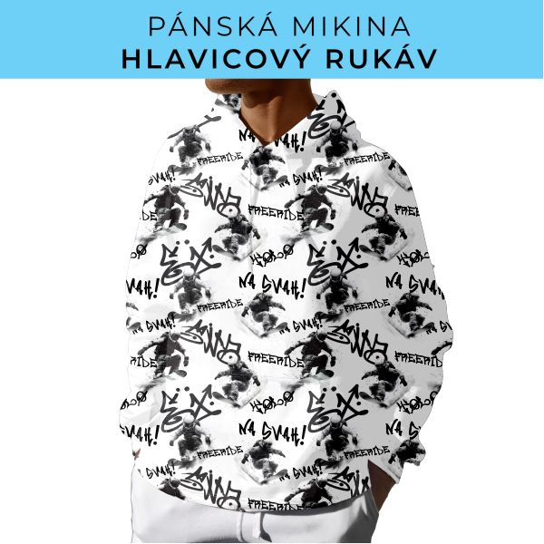 PÁNSKÝ střih - mikina s kapucí