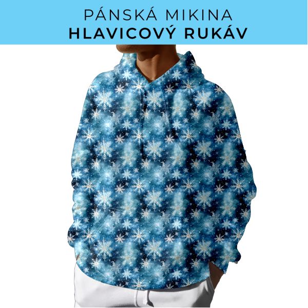 PÁNSKÝ střih - mikina s kapucí