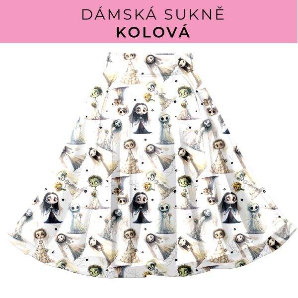 DÁMSKÝ střih - Kolová sukně