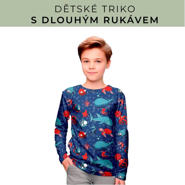 DĚTSKÝ střih - triko dlouhý rukáv