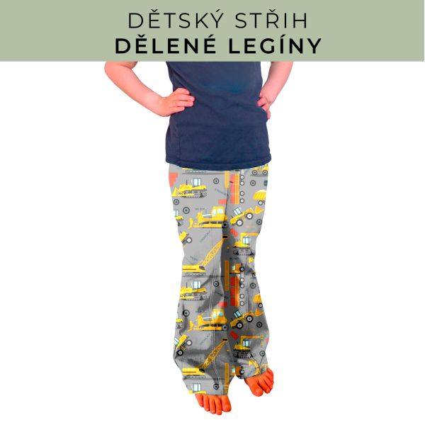 Dětský střih - Dělené legíny
