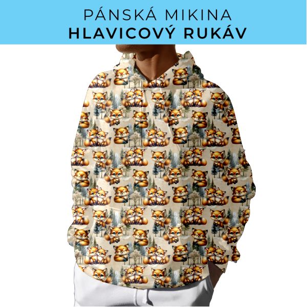 PÁNSKÝ střih - mikina s kapucí