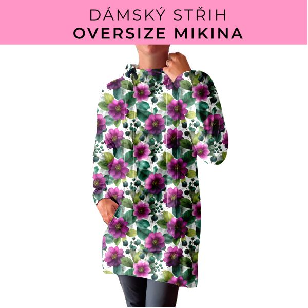 DÁMSKÝ střih - Oversize mikina