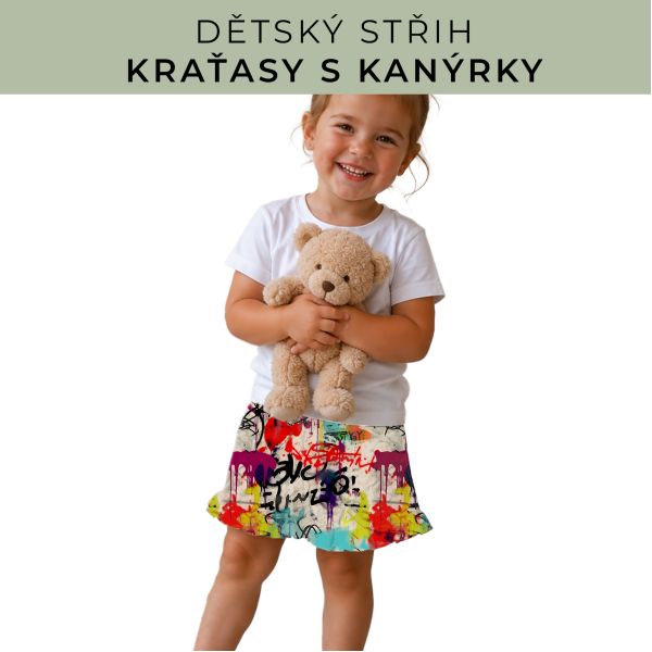 Dětský střih - Kraťásky s kanýrkem