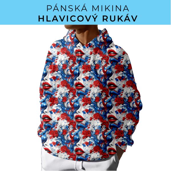 PÁNSKÝ střih - mikina s kapucí
