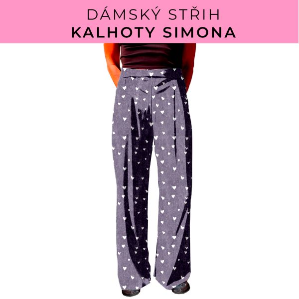 Dámský střih - kalhoty Simona