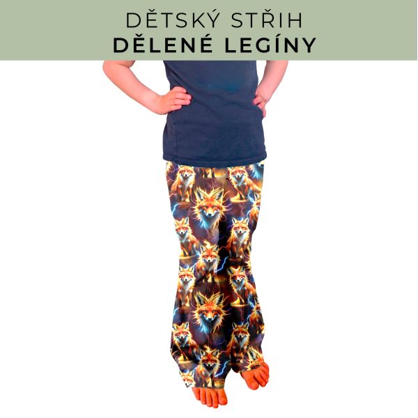 Dětský střih - Dělené legíny