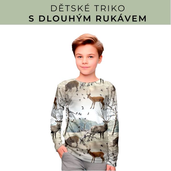 DĚTSKÝ střih - triko dlouhý rukáv