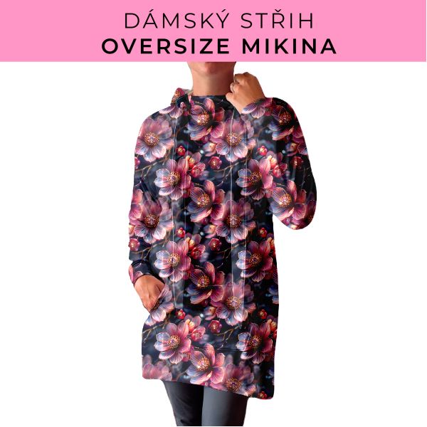 DÁMSKÝ střih - Oversize mikina