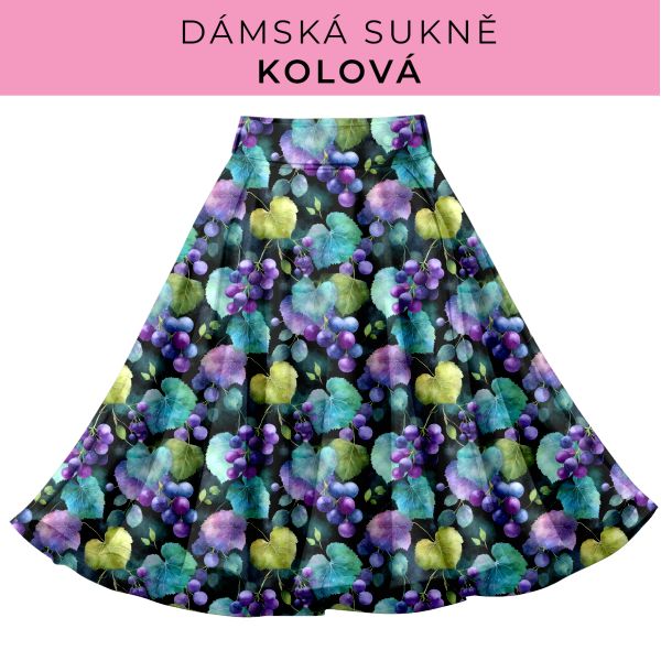 DÁMSKÝ střih - Kolová sukně