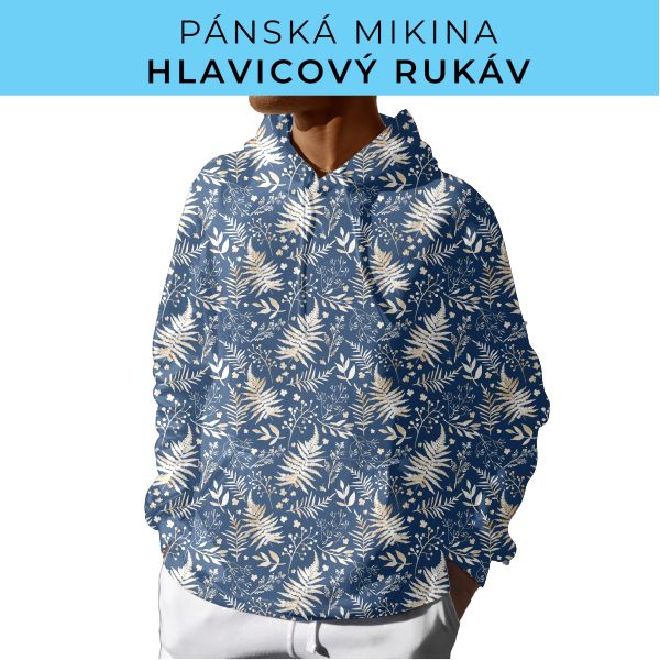 PÁNSKÝ střih - mikina s kapucí