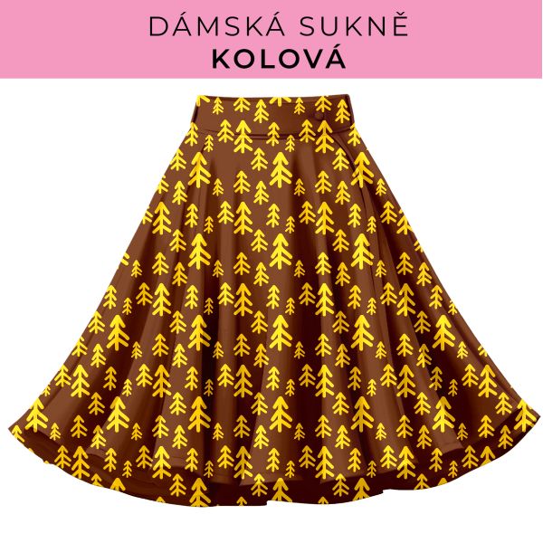 DÁMSKÝ střih - Kolová sukně