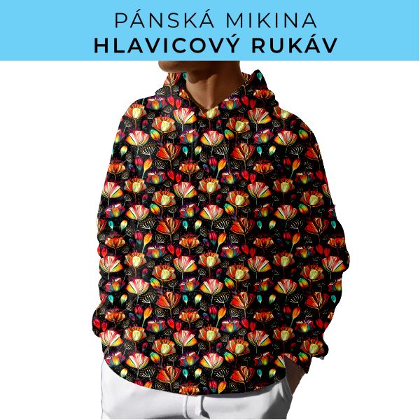 PÁNSKÝ střih - mikina s kapucí