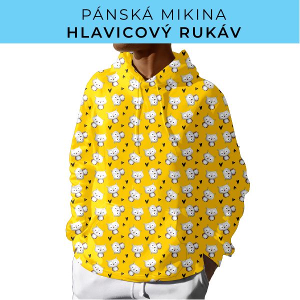 PÁNSKÝ střih - mikina s kapucí
