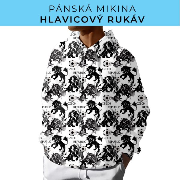 PÁNSKÝ střih - mikina s kapucí