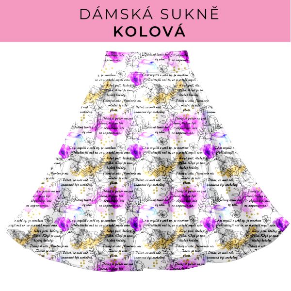 DÁMSKÝ střih - Kolová sukně