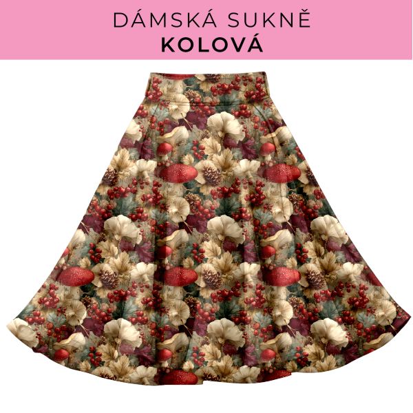 DÁMSKÝ střih - Kolová sukně