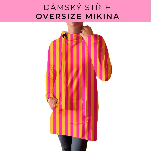 DÁMSKÝ střih - Oversize mikina