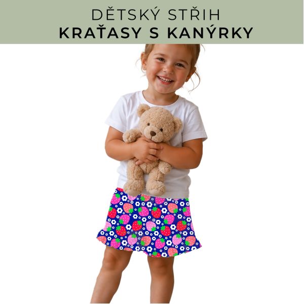 Dětský střih - Kraťásky s kanýrkem