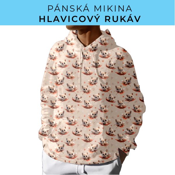 PÁNSKÝ střih - mikina s kapucí
