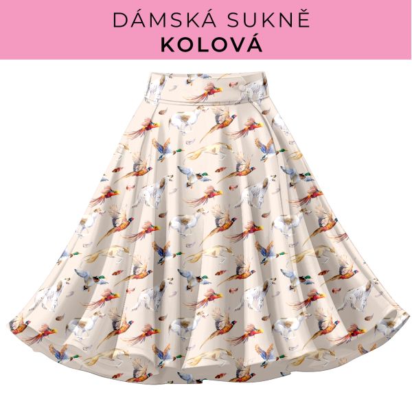 DÁMSKÝ střih - Kolová sukně