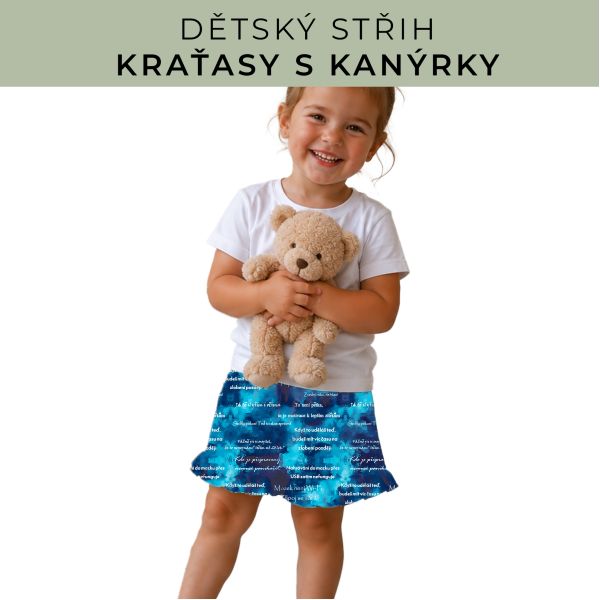 Dětský střih - Kraťásky s kanýrkem