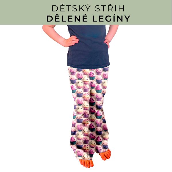 Dětský střih - Dělené legíny