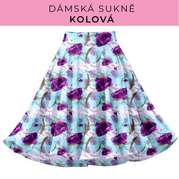 DÁMSKÝ střih - Kolová sukně
