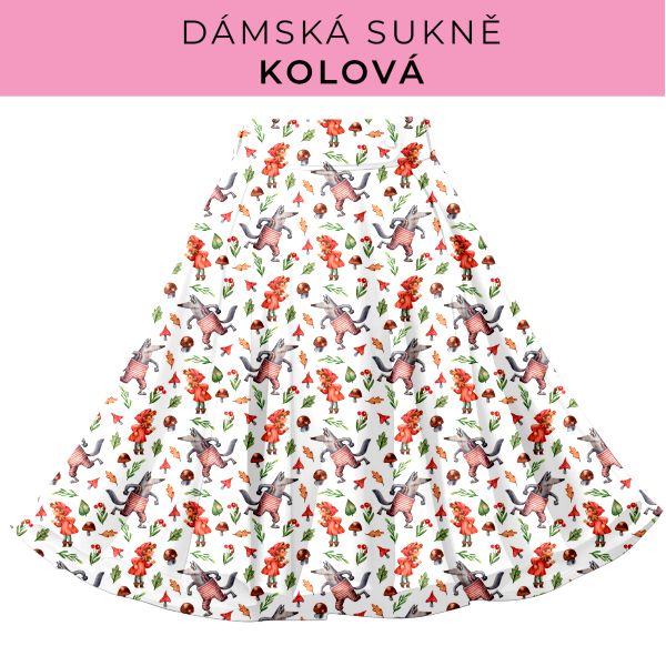 DÁMSKÝ střih - Kolová sukně