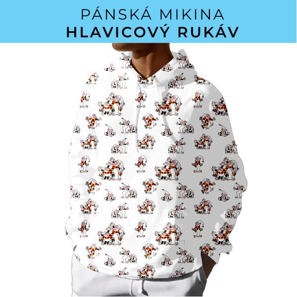 PÁNSKÝ střih - mikina s kapucí