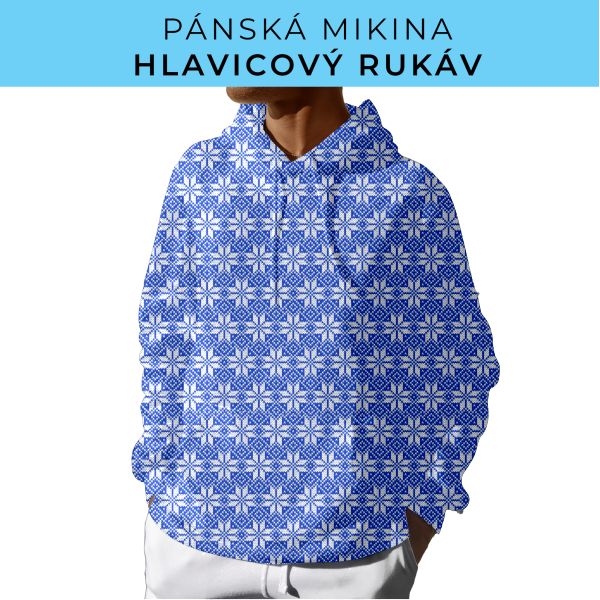 PÁNSKÝ střih - mikina s kapucí