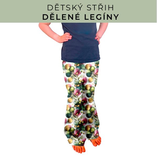 Dětský střih - Dělené legíny