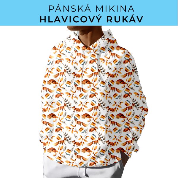 PÁNSKÝ střih - mikina s kapucí