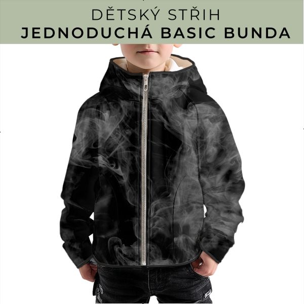 Dětský střih - jednoduchá dětská BASIC  bunda