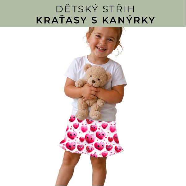 Dětský střih - Kraťásky s kanýrkem