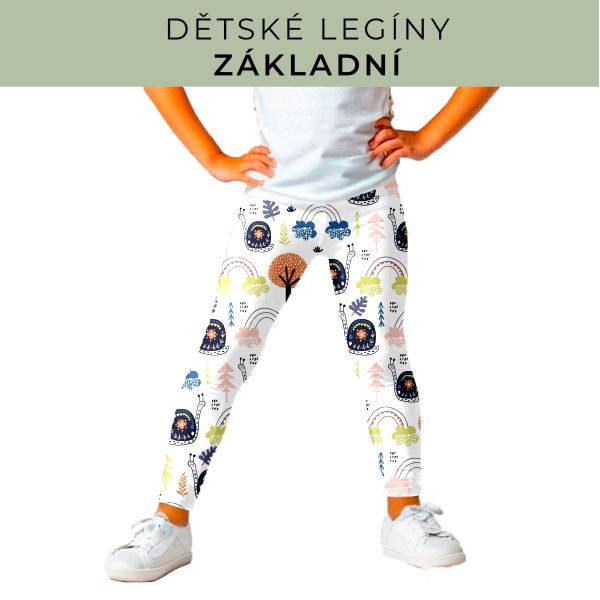 DĚTSKÝ střih - legíny základní