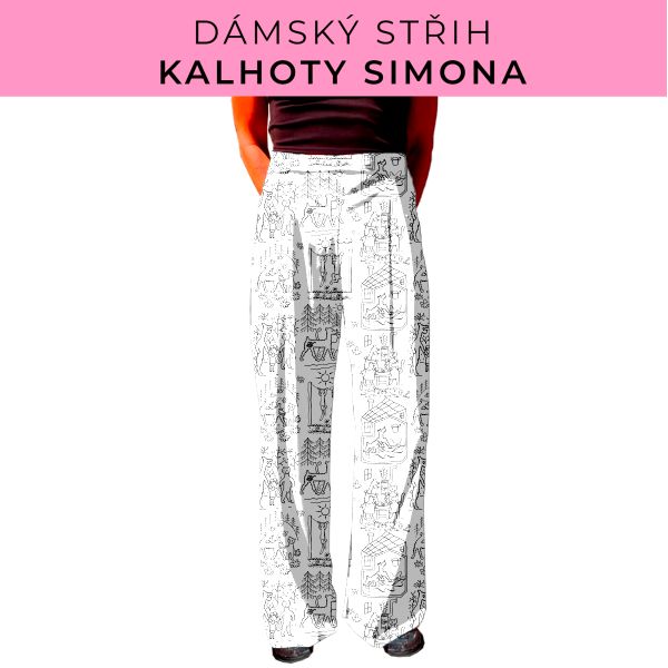 Dámský střih - kalhoty Simona
