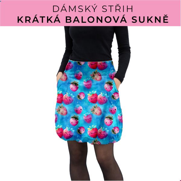 Dámský střih - balonová krátká sukně