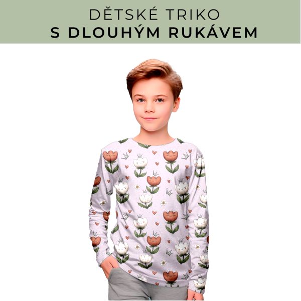 DĚTSKÝ střih - triko dlouhý rukáv
