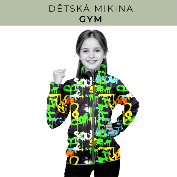 Dětská střih - mikina GYM