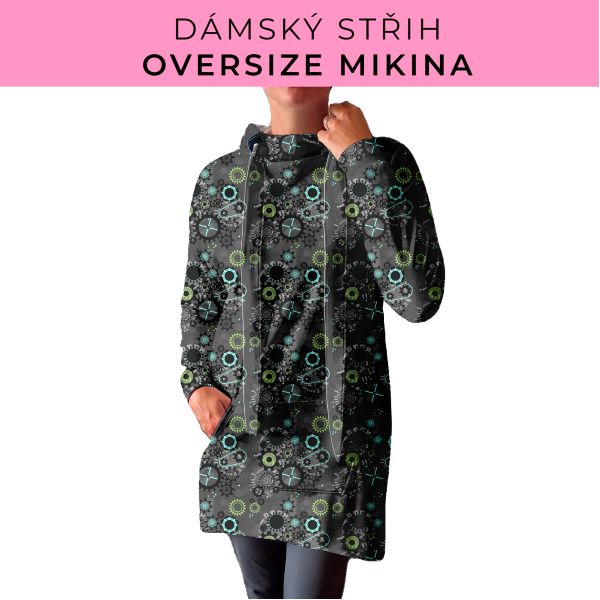 DÁMSKÝ střih - Oversize mikina