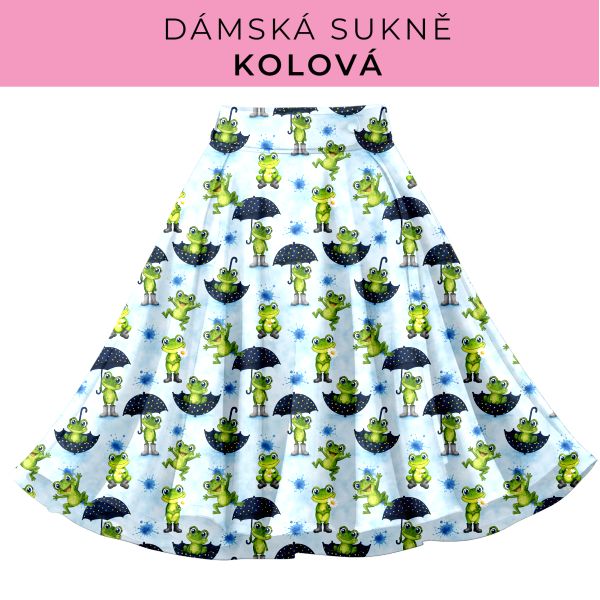 DÁMSKÝ střih - Kolová sukně