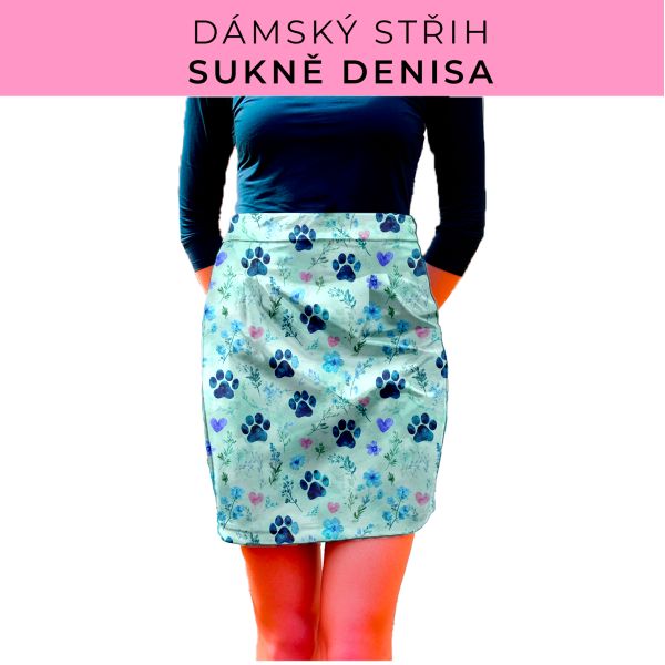Dámský střih - Dámská sukně Denisa