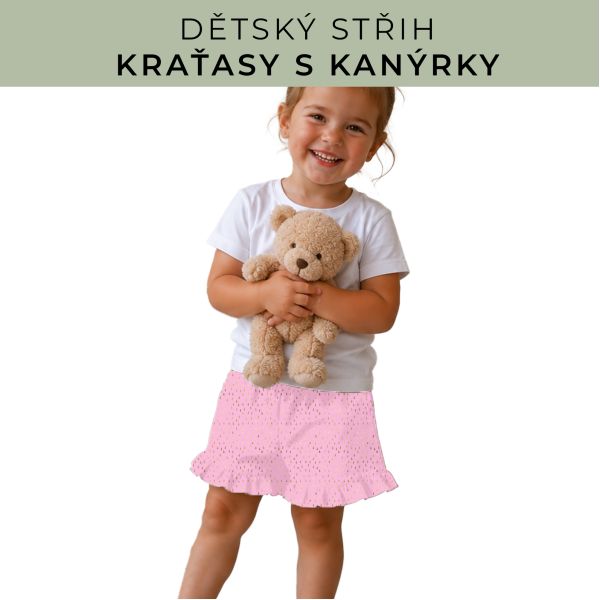 Dětský střih - Kraťásky s kanýrkem