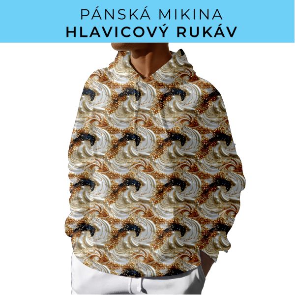 PÁNSKÝ střih - mikina s kapucí