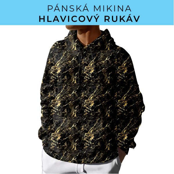 PÁNSKÝ střih - mikina s kapucí