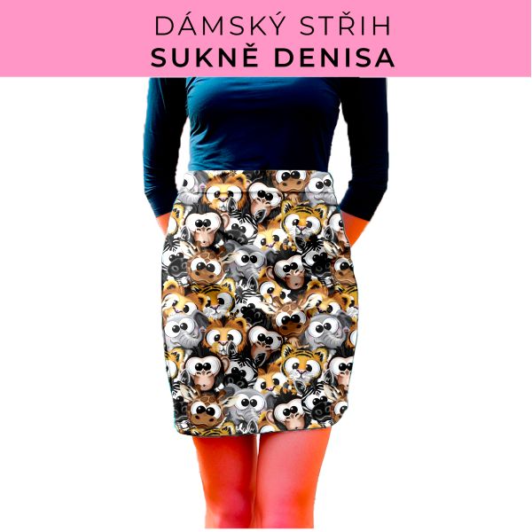 Dámský střih - Dámská sukně Denisa