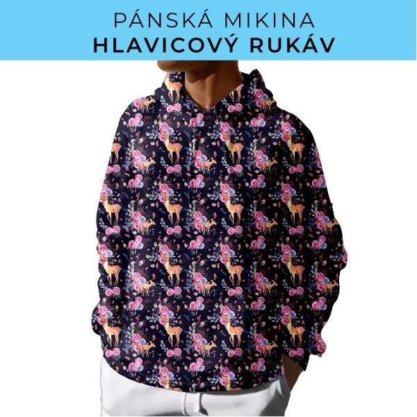 PÁNSKÝ střih - mikina s kapucí
