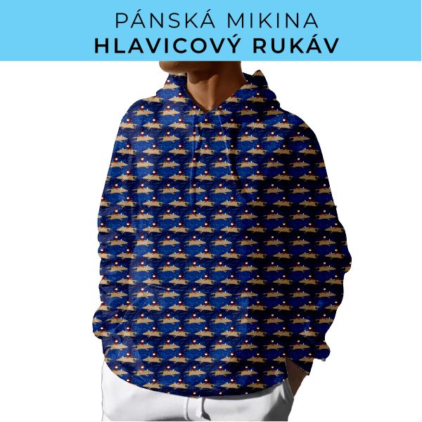 PÁNSKÝ střih - mikina s kapucí