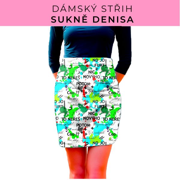 Dámský střih - Dámská sukně Denisa